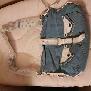 Jean purse with strap